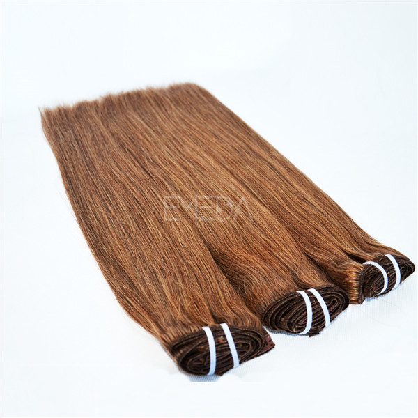 Brown color hair straight clip in hair extension LJ169